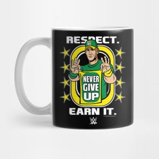 John Cena Respect Earn It Cartoon Mug